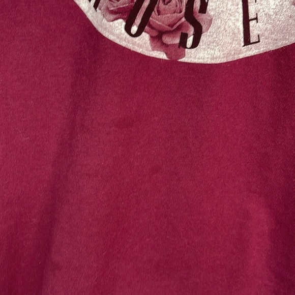 Guns N’ Roses Men's Graphic Band T-Shirt Wine Red Logo Short Sleeve Crewneck M - Picture 10 of 11
